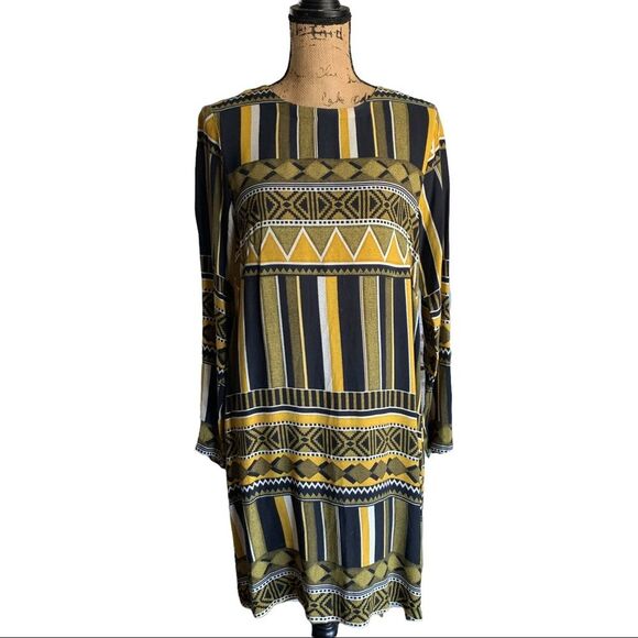 H&M Tunic Geometric Longsleeves Dress - Picture 1 of 10